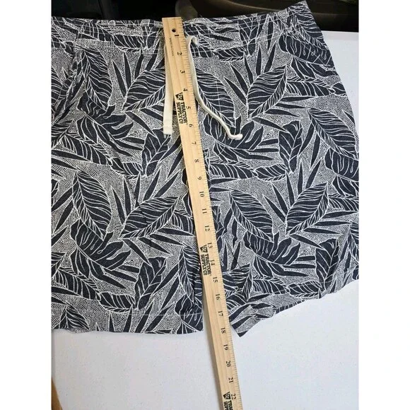 Goodfellow Mens Med Shorts Swim Trunks Blue Palm Tree Pockets Beach Pool Outdoor - Picture 5 of 6